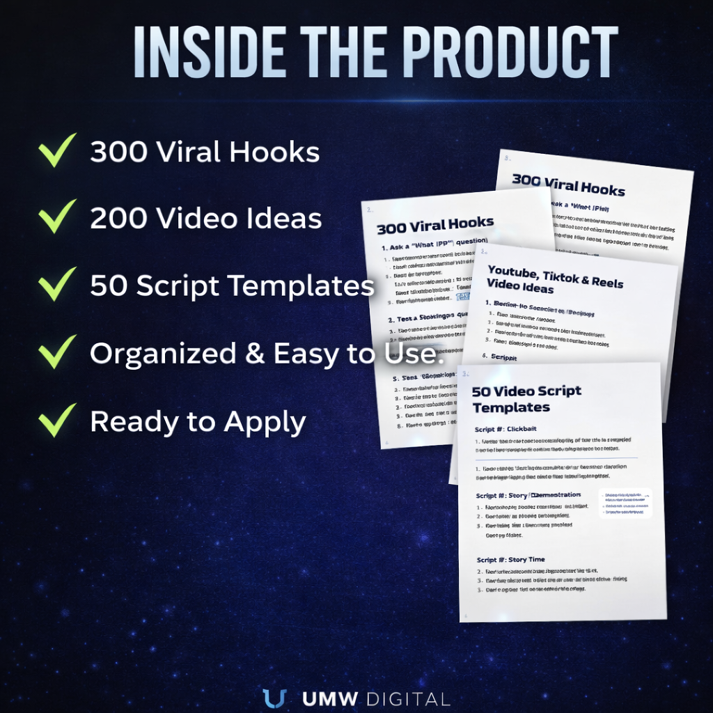 500 Viral Hooks & Video Ideas for Short-Form Content